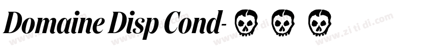 Domaine Disp Cond字体转换